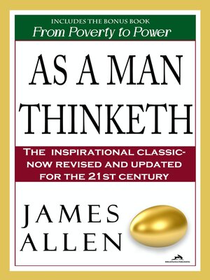 cover image of As A Man Thinketh